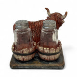 De Leon Collections De Leon Collections - Highland Cow Salt & Pepper Shaker Set – Rustic Farmhouse Kit