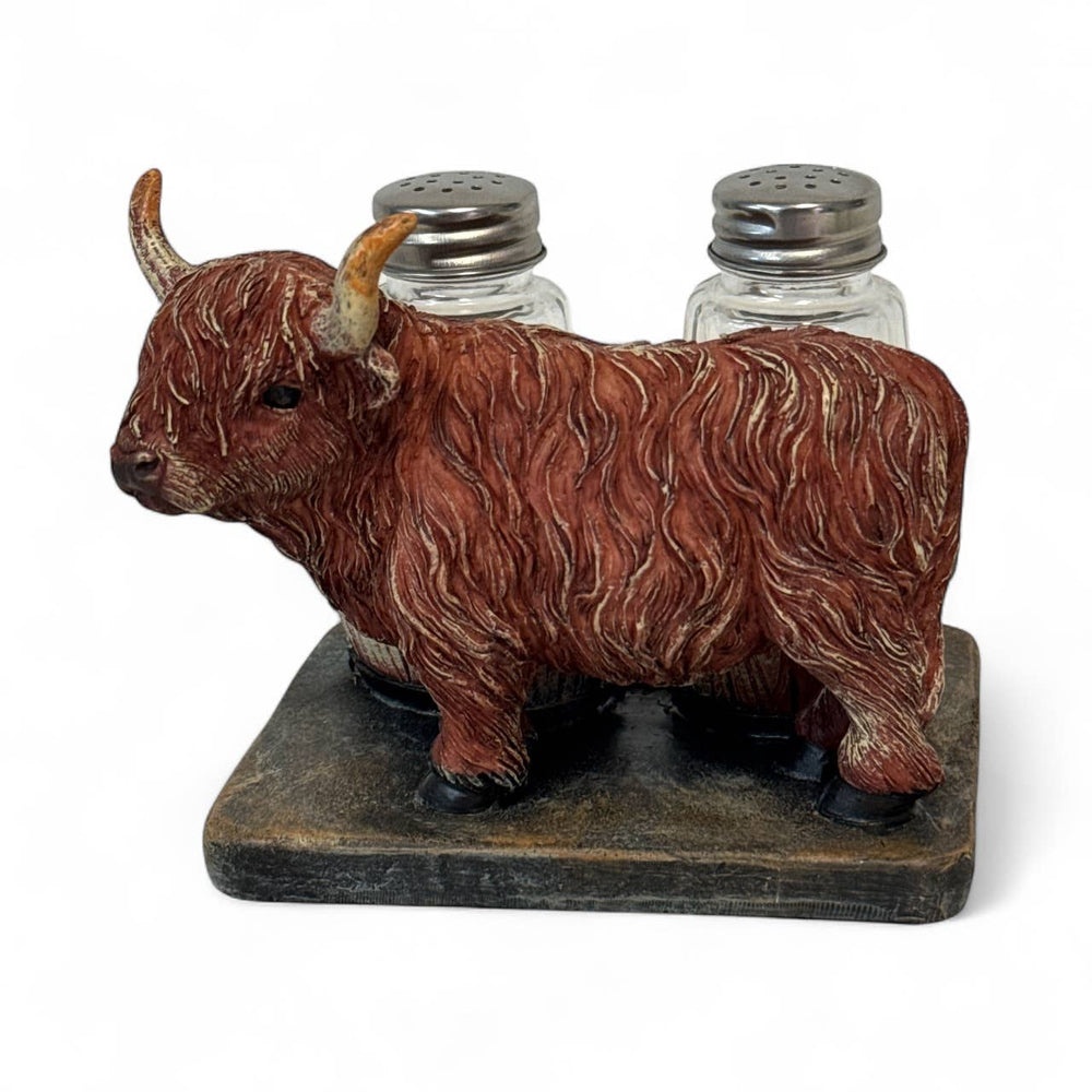 De Leon Collections De Leon Collections - Highland Cow Salt & Pepper Shaker Set – Rustic Farmhouse Kit