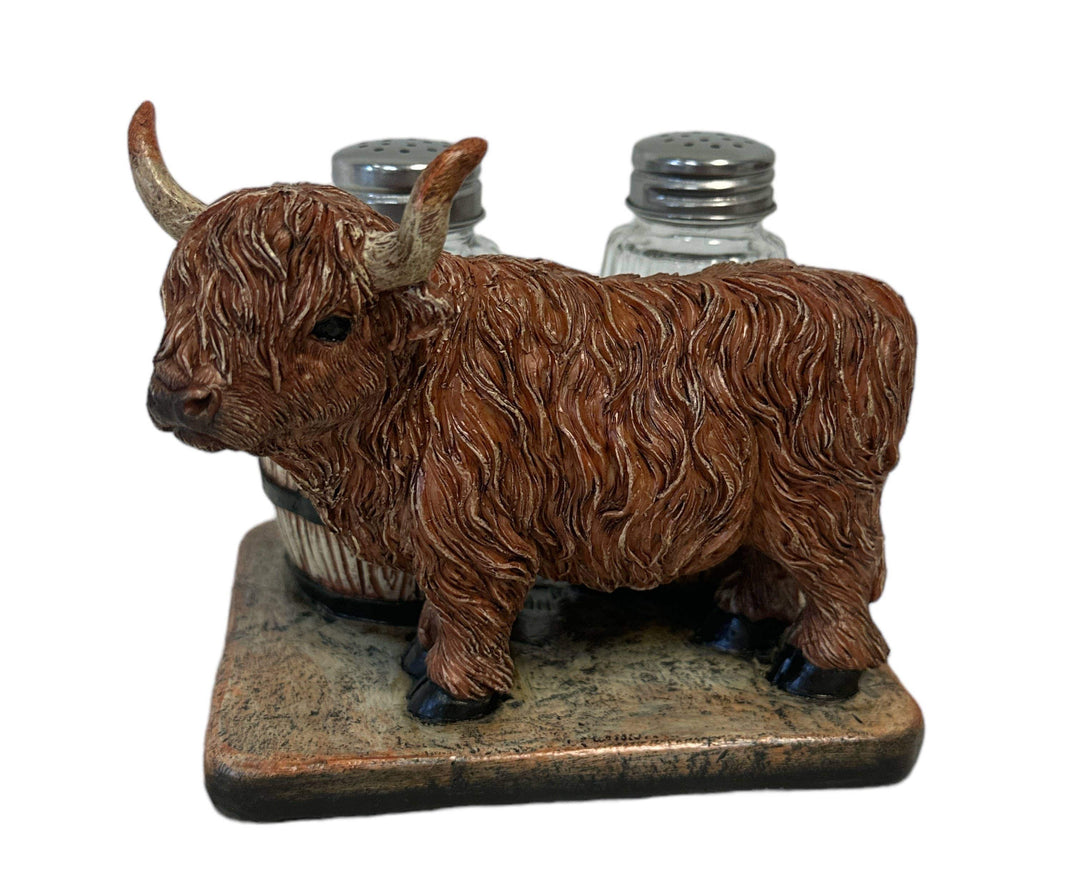 De Leon Collections De Leon Collections - Highland Cow Salt & Pepper Shaker Set – Rustic Farmhouse Kit