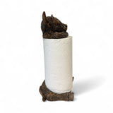 De Leon Collections De Leon Collections - Polyresin Fluffy Brown Highland Cow Paper Towel Holder