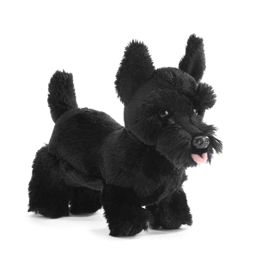 Demdaco-Nat & Jules stuffed animal Plush Black Scottish Terrier Puppy by Nat & Jules for Demdaco
