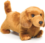 Demdaco-Nat & Jules Stuffed Dachshund Puppy Red Plush Dachshund Puppy by Nat & Jules