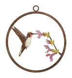 Hummingbird on Salvia Mini Ring Painted-Pre-Order