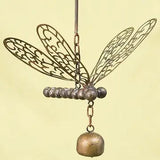 Flamed Butterfly or Dragonfly Bell Ornament