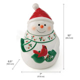 Fair-Fitz and Floyd® Mikasa® Pfaltzgraff® Winterberry Snowman & Cardinal 10In Cookie Jar Gift Box Pkg Fitz and Floyd® Mikasa® Pfaltzgraff®