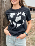 Faire-American Farm Company cow tshirts M Western 'Cow Heart' Black Tee by American Farm Company