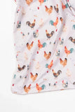 Faire-American Farm Company Twin Duvet Cover Chicken Lovers Bed Sheets Made in the USA!
