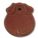 Faire-August Ceramics Brown Dog Trinket Dish Handmade in the USA August Ceramics