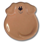 Faire-August Ceramics Tan Dog Trinket Dish Handmade in the USA August Ceramics