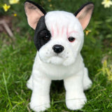 Faire: Auswella Plush Dog Auswella Plush Izzy Our White+Black French Bulldog