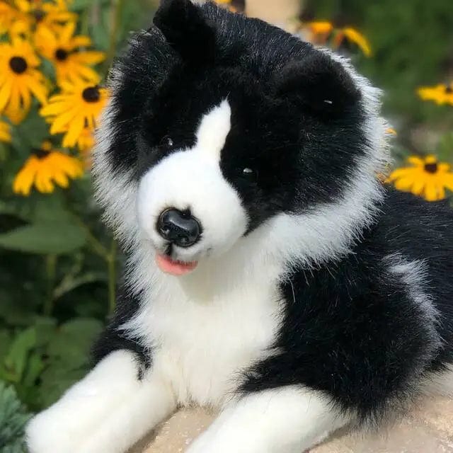 Faire: Auswella Stuffed Animals Plush Realistic Border Collie by Auswella
