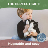 FAIRE: Bearington Collection Black & White Cat Realistic Floppy Kitty Cat by Bearington Collection -