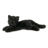 Faire-Bearington Collection Plush Floppy Black Cat with Green Eyes by Bearington