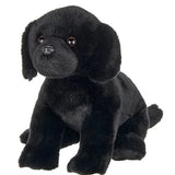 Sitting Med Black Lab Plush Puppy by Bearington Collection