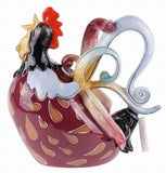 FAIRE - Blue Sky Clayworks tea pot Diggory Basso Rooster Teapot