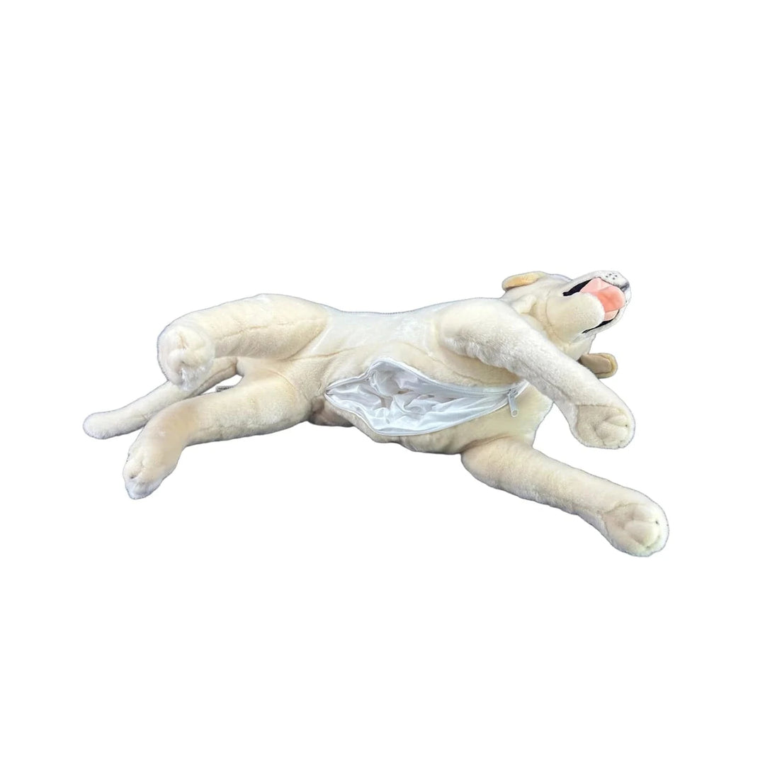 Faire: Bocchetta Plush Toys Plush Dog Large Plush Yellow Labrador Retreiver Lifelike w or w/o Satin Pocket Eco Friendly