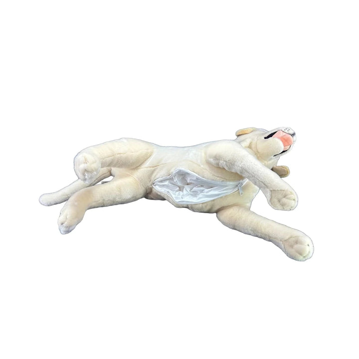Faire: Bocchetta Plush Toys Plush Dog Large Plush Yellow Labrador Retreiver Lifelike w or w/o Satin Pocket Eco Friendly