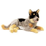 Faire: Bocchetta Plush Toys Plush Dog Pouch Large Realistic Australian Cattle Dog Blue Heeler 24"