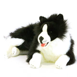 Faire-Bocchetta Plush Toys Plush large border collie Classic-Oscar Large Size Border Collie Hand-Crafted Eco-Friendly Size 62cm/24.5".