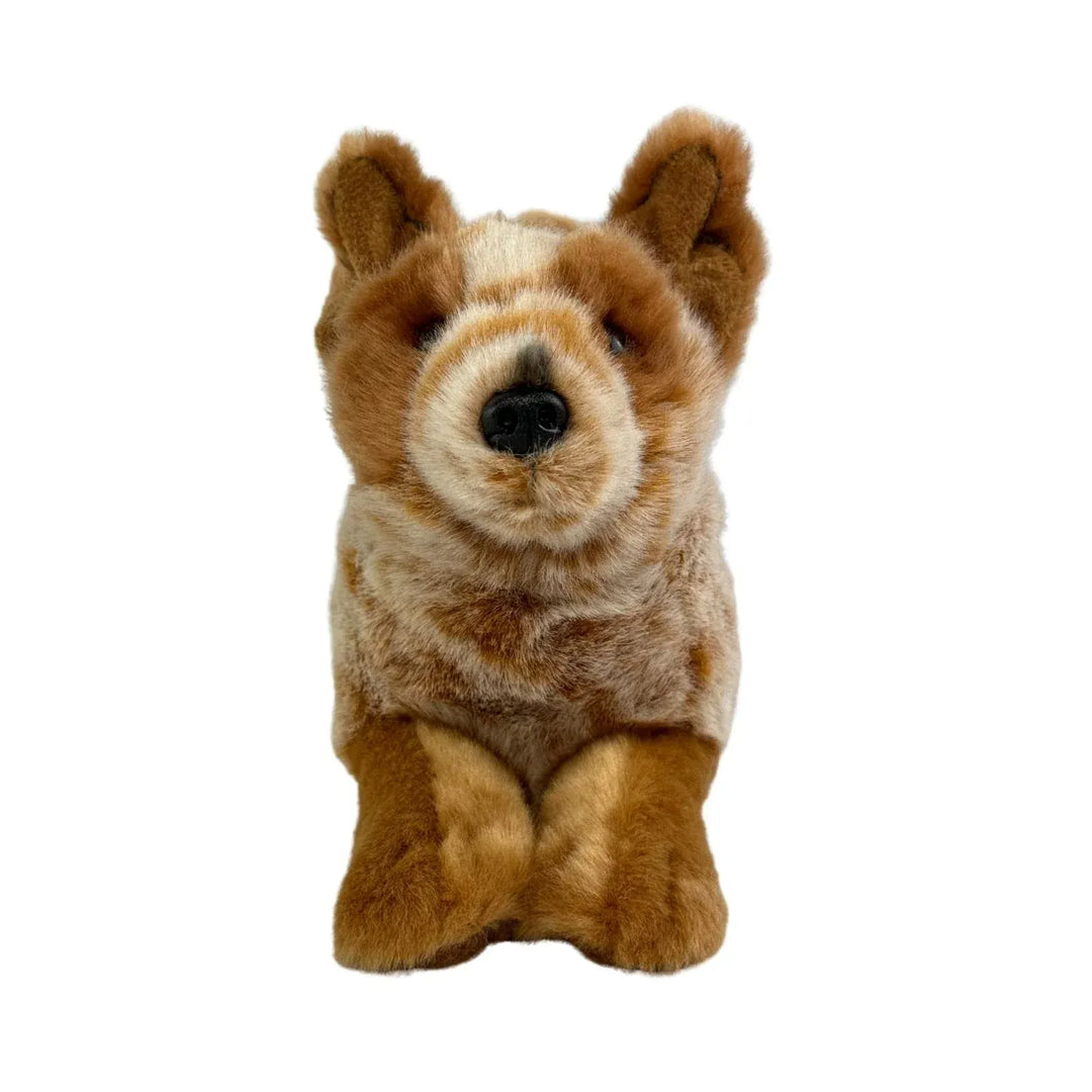 Faire-Bocchetta Plush Toys Realistic Plush Red Australian Cattle Dog Puppy Eco Friendly Vegan Super Cute