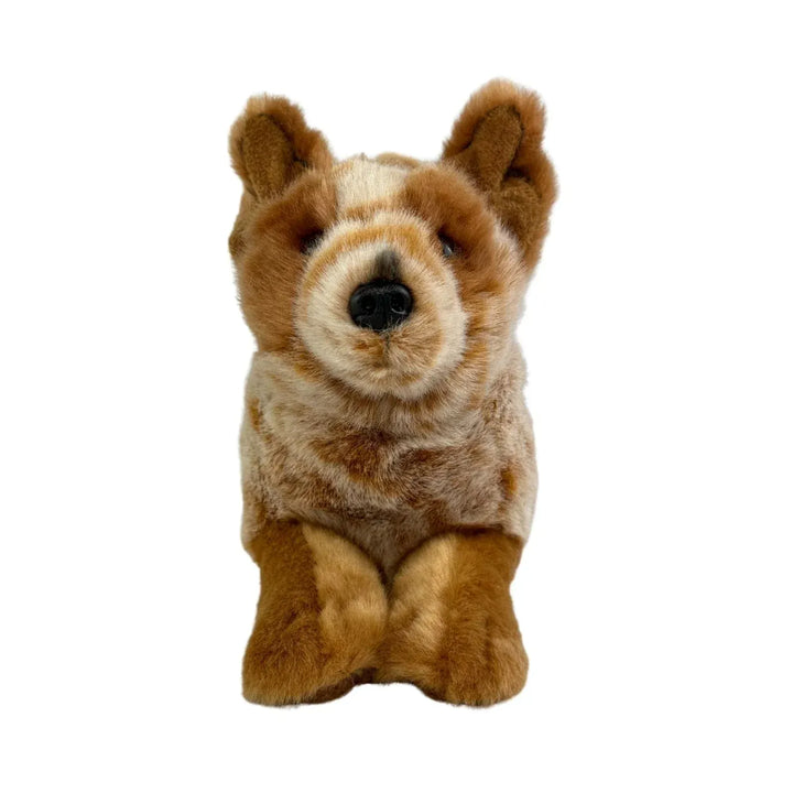 Faire-Bocchetta Plush Toys Realistic Plush Red Australian Cattle Dog Puppy Eco Friendly Vegan Super Cute