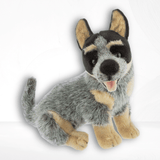 Small Lifelike Australian Cattle Dog Plush (22cm) by Bocchetta