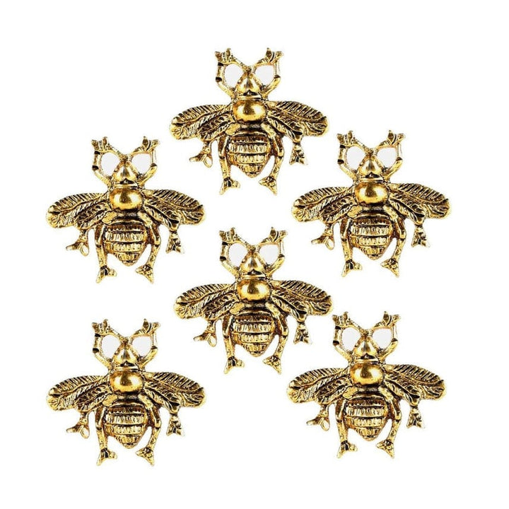 Faire- CGB Giftware drawer pull Gold / Set of 6 The Beekeeper Honey Bee Drawer Pulls or Cabinet Hardware
