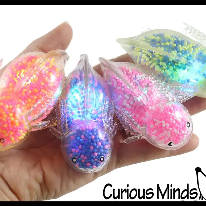 faire - curious minds toys fidget toys Light Up Axolotl Squeeze Fidget