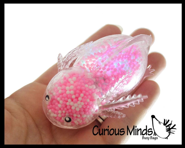 faire - curious minds toys fidget toys Light Up Axolotl Squeeze Fidget