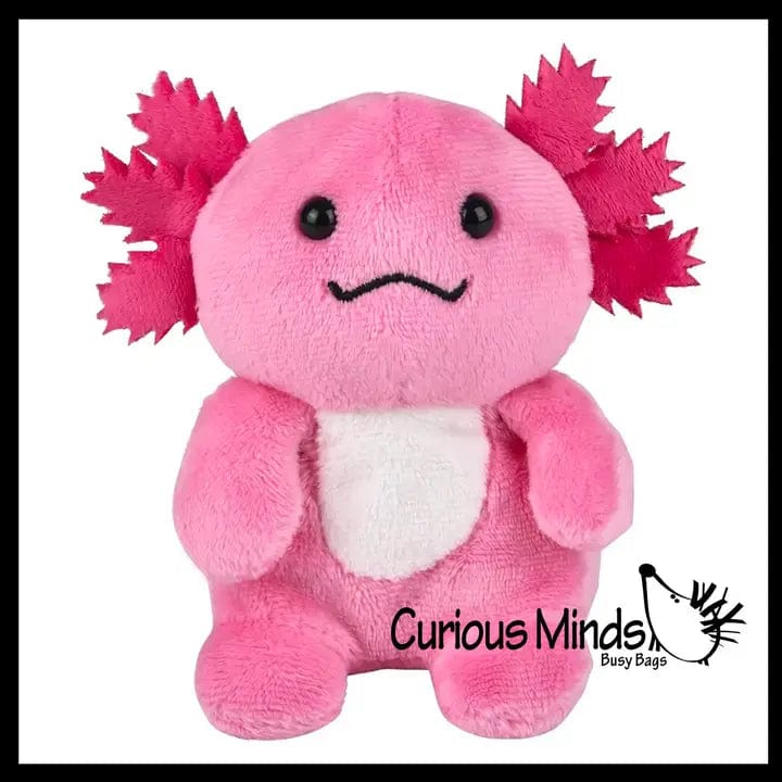 faire - curious minds toys Stuffed Animals Axolotl Sitting Mini Plush