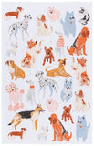 Faire- Danica Jubilee Dish towels Pink, Orange, Blue Dogs Dog Lovers Dishtowels Perfect Gift!