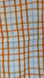 Faire- Danica Jubilee Dish towels Plaid, Orange, Blue and White Dog Lovers Dishtowels Perfect Gift!