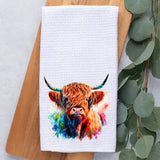 Highland Cow Kitchen, Dish,Hand Towel