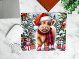 Faire: Dark Horse Dream Designs LLC mouse pad Red Body Christmas Highland Calf Mouse Pads Made in the USA!