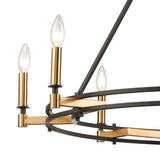 Faire-Elk Home 8-Light Chandelier & Satbrass