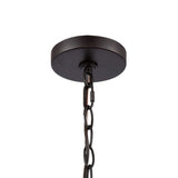 Faire-Elk Home Cedar Park Oil Rubbed Bronze One-Light Outdoor Pendant Light