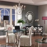 Dione 6-Lght Chandelier Plshd Nckl