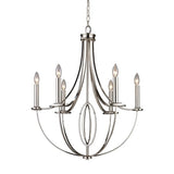 Faire-Elk Home Dione 6-Lght Chandelier Plshd Nckl