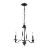 Farmington 3-Lght Chandelier Oil Rubbed Bz