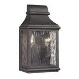 Faire-Elk Home Forged Jefferson 2-Lght Lamp Charcoal