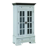 Faire-Elk Home Hartford Hand-Painted Wood Storage Cabinet