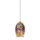 Faire-Elk Home i Light Illusions Pendant Light Fixtures with Hand-Blown Fireworks Glass Globes