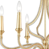 Faire-Elk Home La Rochelle 6-Lght Chandelier Parisian Gold Leaf