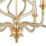 Faire-Elk Home La Rochelle 6-Lght Chandelier Parisian Gold Leaf