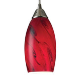 Faire-Elk Home Lamp Galaxy 1-Lght Pndnt W/Red Glss