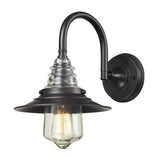 Insulator Glss 1-Lght Lamp Oiled Bz