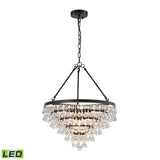 Ramira 6-Lght Chandelier W/Glss Drops Leds