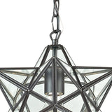 Faire-Elk Home Lamp Star 1-Lght Pndnt W/Glss Small