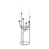 Faire-Elk Home Matte Black 6 Taper Candle Holder