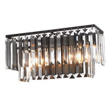 Palacial 2-Lght Vnty Sconce W/Cystl